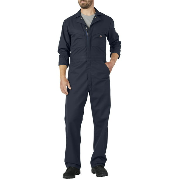 Long Sleeve Coveralls XL Cotton Navy 